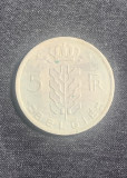 Moneda 5 franci 1964 Belgia, Europa