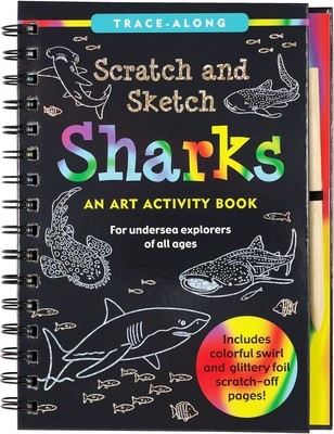 Scratch &amp;amp; Sketch(tm) Sharks (Trace Along) foto