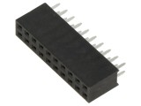 Soclu pini mamă 2,54mm 20 PIN pentru PCB drept