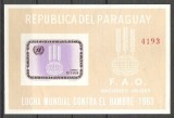 Paraguay 1963 FAO, imperf. sheet, MNH N.034, Nestampilat