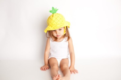 Palarie de soare Zoocchini, UPF50 +, Marime L, 12-24 Luni - Ananas foto