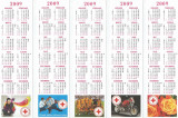 Romania, Societatea Nationala de Cruce Rosie, lot 1 calendare orar, 2009