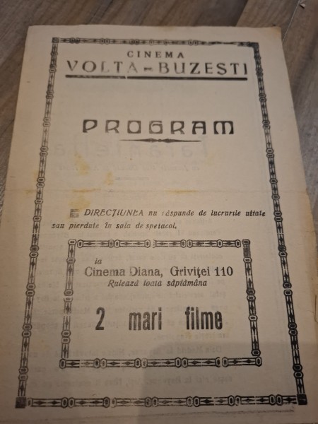 Program Cinema Volta-Buzesti