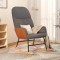 vidaXL Scaun balansoar, gri deschis, material textil 341042