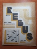 revista rebus 1 august 1979- 4 rebusuri completate cu creionul