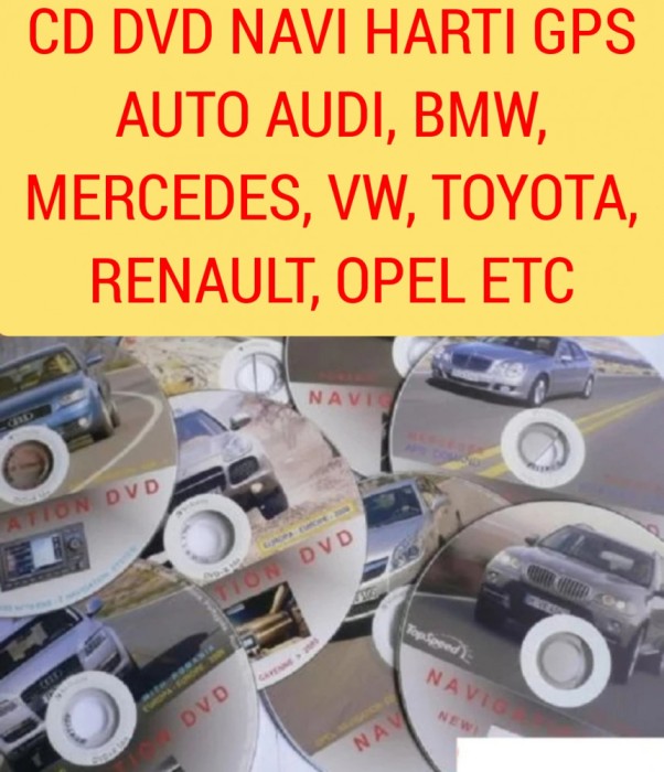 CD DVD NAVI Harti Gps BMW,AUDI,VW,Mercede,Renault,Opel,Toyota GPS AUTO