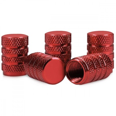 Set 5 Capace pentru valva , Kwmobile, Rosu, Metal, 41665.09 foto