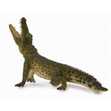 Figurina pictata manual Crocodil de Nil cu mandibula mobila
