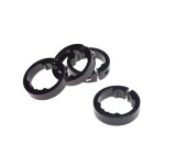 Set 4 inele fixare mansoane biciclete, culoare negru, din aluminiu