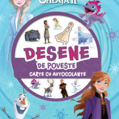 Disney. Regatul de gheata II. Desene de poveste. Carte cu autocolante