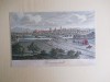 Hermannstadt (Sibiu),gravura in cupru,color,1830,rama,paspartu,sticla