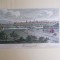 Hermannstadt (Sibiu),gravura in cupru,color,1830,rama,paspartu,sticla