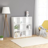 Gossi biblioteca, alb, 98x29x97,5 cm, lemn prelucrat