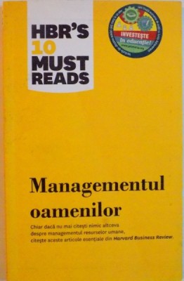 MANAGEMENTUL OAMENILOR, 2012 foto