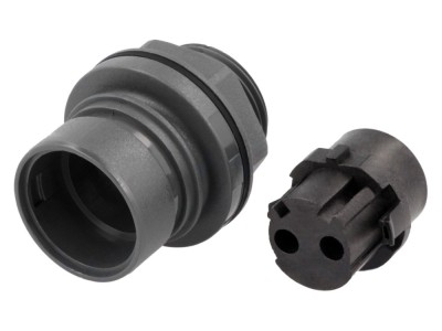 Conector Circular Soclu Mamă 2 PIN 16A foto