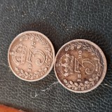 Marea Britanie , 3 Pence 1890 si 1917 , argint