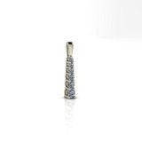 Pandantiv Aur Alb 14K, Design Elegant, 0.72g. Bijuterie Rafinata, Versatila. Cadou Ideal Femei.