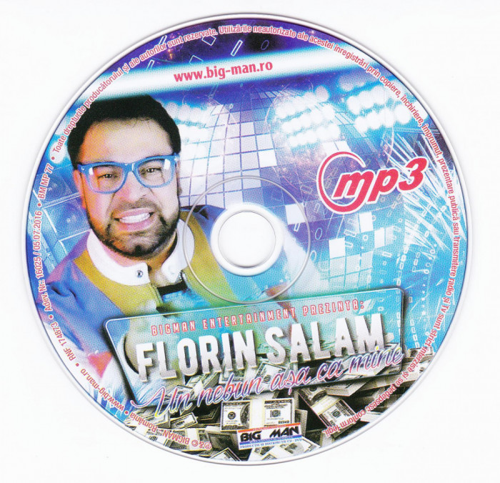 CD Manele: Florin Salam - Un nebun asa ca mine (nou, original - 120 cantece mp3)