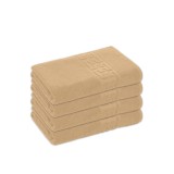 Set 4 Prosoape Baie Lux Bumbac 100% Bej 550 GSM- 70x130 Cm