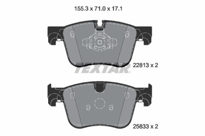 TEXTAR 2281301 Q+ set placute frana,frana disc foto