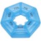 Cutie rotunda pentru organizare medicamente, vitamine sau suplimente pentru o saptamana, Pufo Pill, 9 cm, albastru