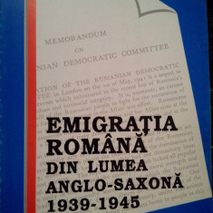 V. Fl. Dobrinescu - Emigratia romana din lumea Anglo-Saxona 1939-1945 (1993)