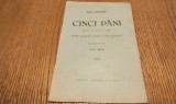 CINCI PANI - Piesa in Doua Acte - Ioan Creanga - GR. BAZ (inscenare) - Tipografia B. Saidman, F.An, 16 p.; coperta originala