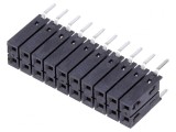 Soclu pini mamă 2x10 2,54mm THT 8,5mm