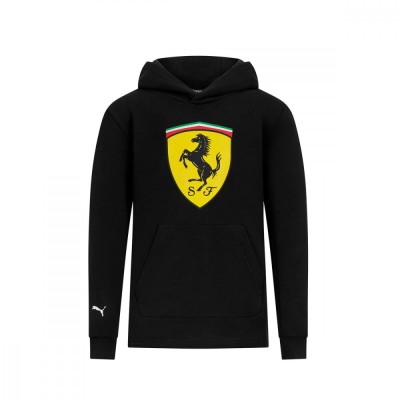 Ferrari hanorac cu glugă pentru copii Shield black F1 Team 2023 - 140 cm (dětsk&amp;eacute;) foto