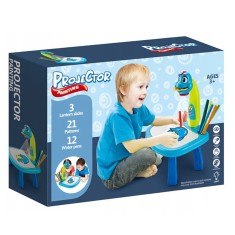 Proiector cu masuta pentru desen, albastru, 7Toys