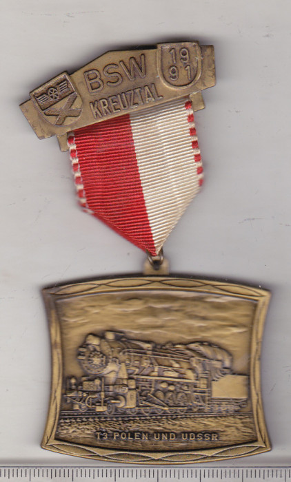 bnk ins Germania - insigna - medalie - Locomotiva