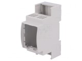 Carcasă pentru șină DIN, gri, 90.5mm x 36mm x 62mm, 2 module