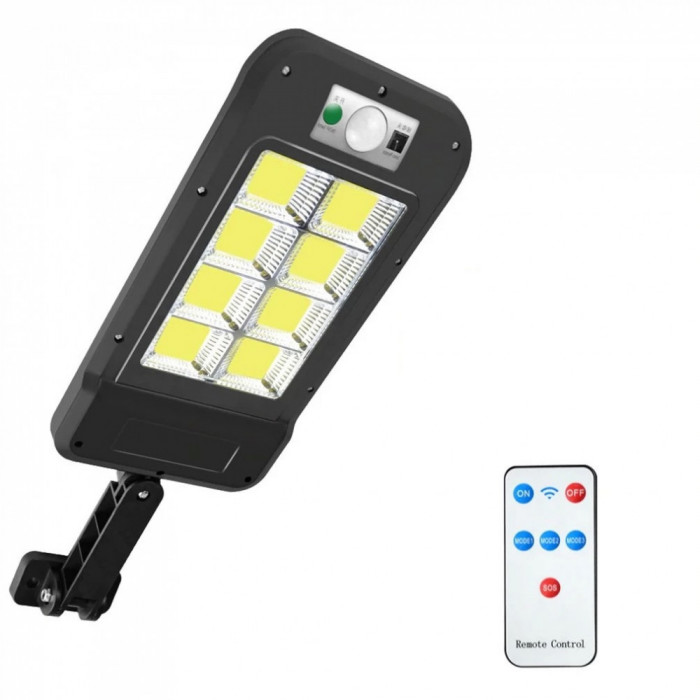 Lampa Solara 8 COB Panou Solar Senzor Miscare Lumina Si Telecomanda