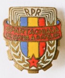 INSIGNA SPARTACHIADA DE IARNA A SATELOR RPR (CITITI DESCRIEREA)