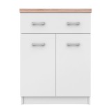 Cumpara ieftin Comoda PAL alb stejar Sonoma Topty 60x33x85 cm