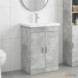 Cumpara ieftin Set de mobilier pentru baie Gri Beton 61 x 40 x 84,5 cm