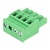 Regletă de Conexiuni Deconectabilă 5,08mm 4 Piste Unghi