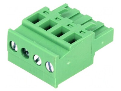 Regletă de Conexiuni Deconectabilă 5,08mm 4 Piste Unghi foto