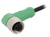 Cablu Conectare M12 3PIN Unghi 3m PVC 250VAC 4A
