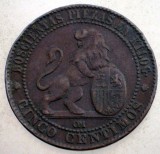 B.704 SPANIA 5 CENTIMOS 1870 OM