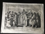 Cumpara ieftin Gravură - O piață din Banat -1864