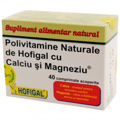 Polivitamine calciu si magneziu 40cpr