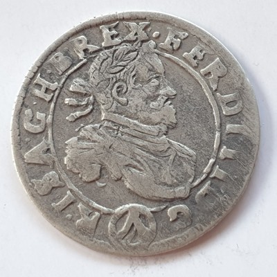 Austria 3 kreuzer 1629 Viena argint Ferdinand ll foto