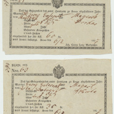 Transilvania 1832 doua documente de acces targul de vite Orastie limba germana