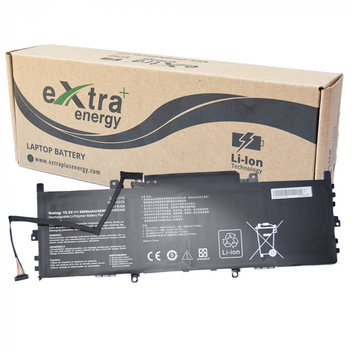 Baterie laptop pentru Asus Zenbook 13 UX331UA UX331UA-1A UX331UA-1E UX331UN UX331FN U3100FN U3100UN C41N1715