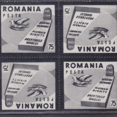 Spania/Romania, Exil romanesc, Drepturile om., em. a XVII-a,4X dant., 1959, MNH