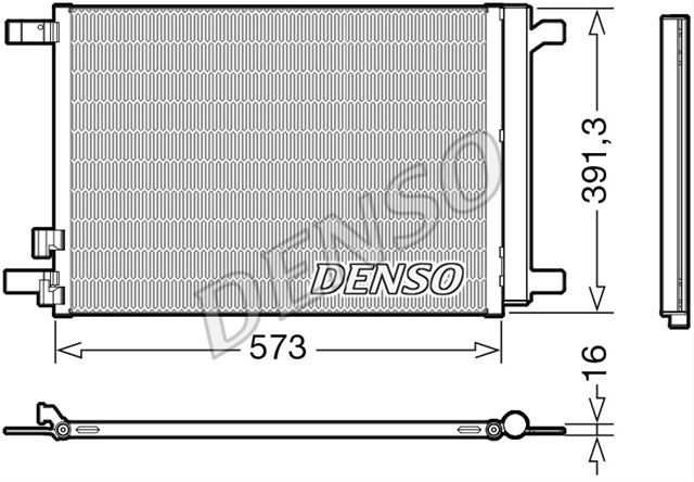 Condensator climatizare AC Denso, AUDI A3, Q2, TT, Seat ARONA, ATECA, LEON, 2012-; TARRACO, Skoda KAMIQ, KAROQ, KODIAQ, OCTAVIA, 2012-; SUPERB, 2015-