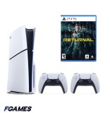 Consola Sony Playstation 5 Slim, Ps5 Disk Edition 1tb + Doua Controllere + Returnal PlayStation 5, Second-Hand