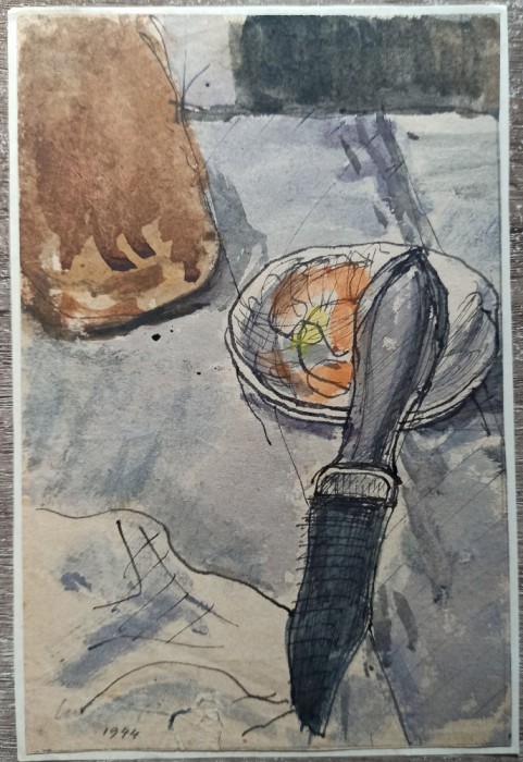 Natura statica// acuarela, 1944