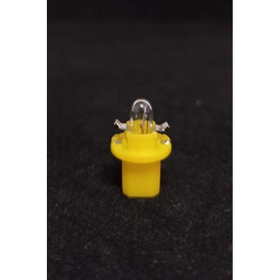 Bec halogen T5 BX8.5D galben foto